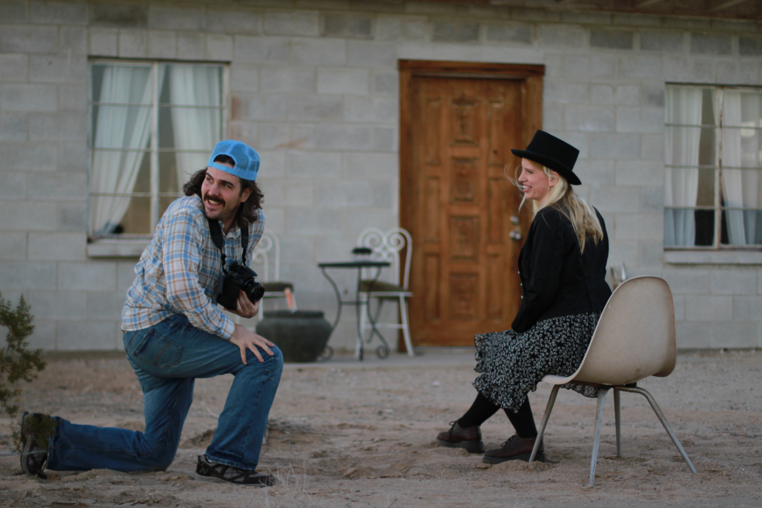 Shooting portraits in the desert. photo by Anderson William