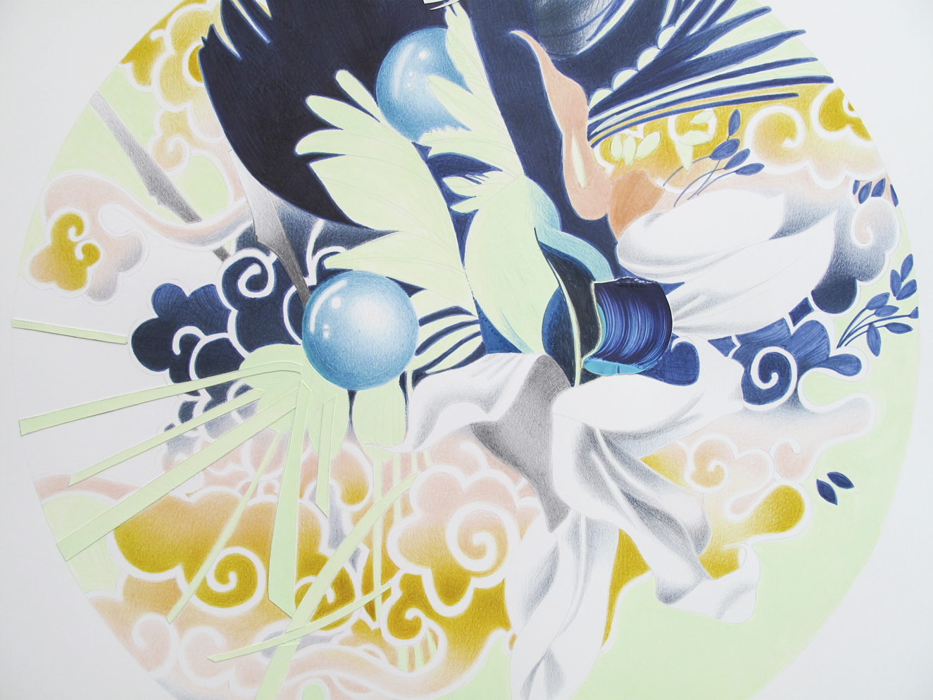 Close-up of "Night of the Jungle Dreams V"