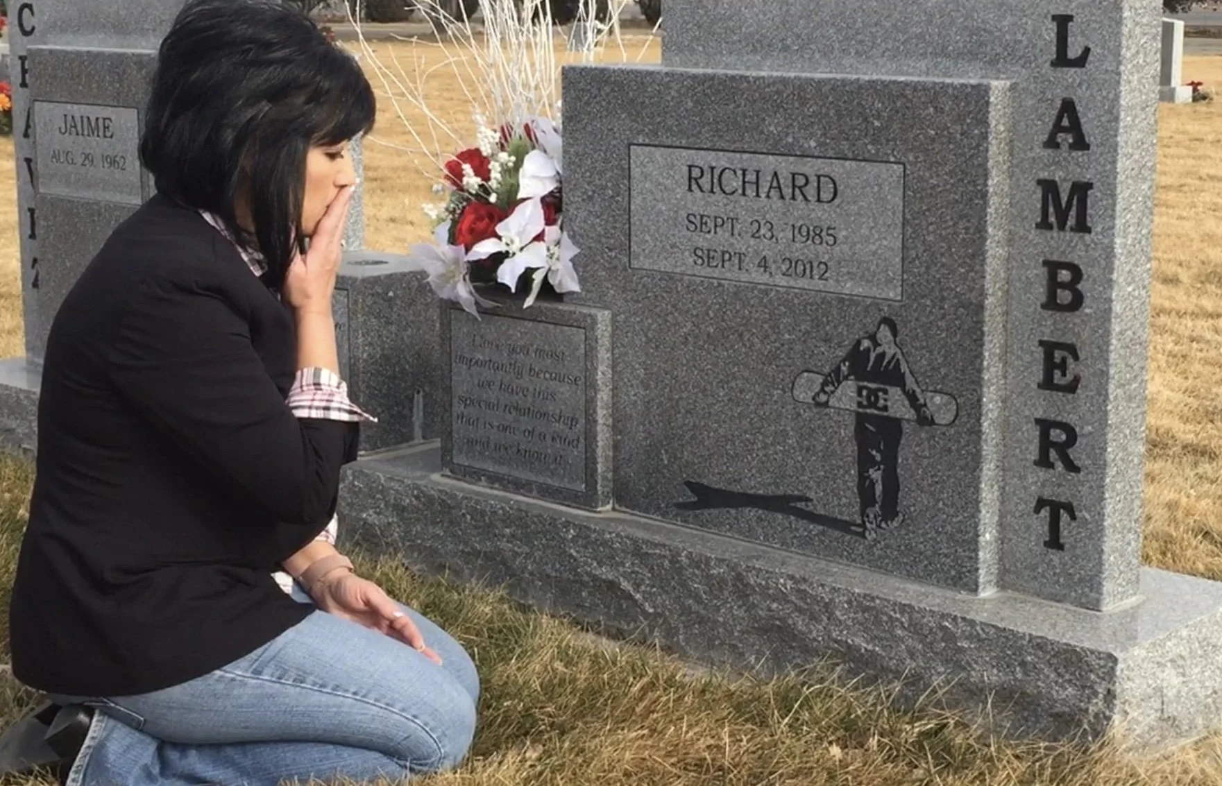 susan at richards graveside