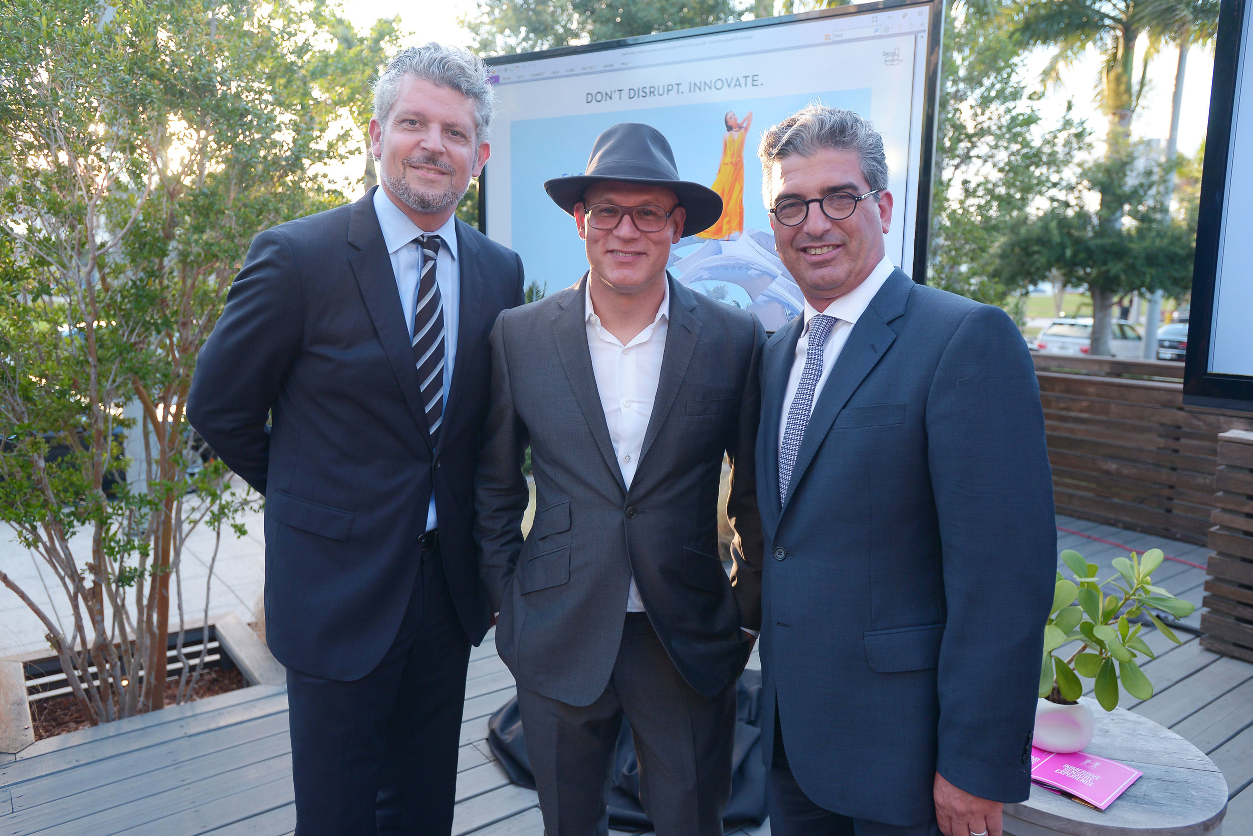 Javier Cuadros, Craig Robins & Carlos Rosso at the Craig Robins talk at HYDE Midtown. (Photo Credit: World Red Eye)