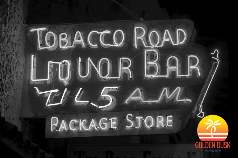 tobacco road font Tobacco Road Sign (B&W) — Golden Dusk Photography
