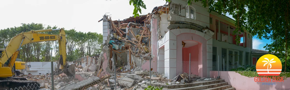 Demolition Begins On Pablo Escobar's Miami Beach House - Photos & Video