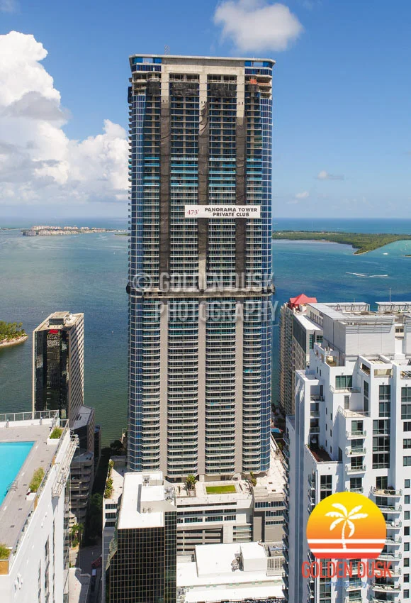 Cranes Removed From Panorama Tower Tallest Building In Miami — Golden