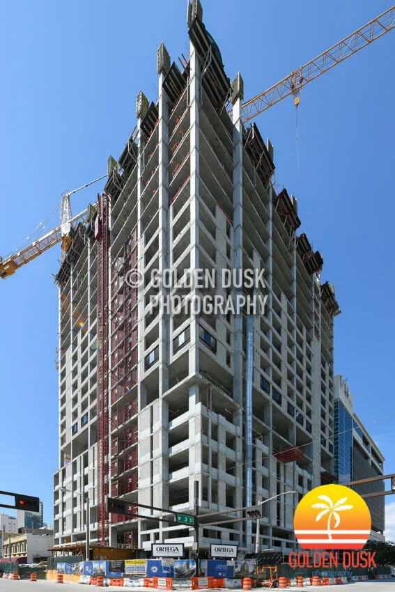 Grand Station Reaches 21st Floor In Downtown Miami — Golden Dusk