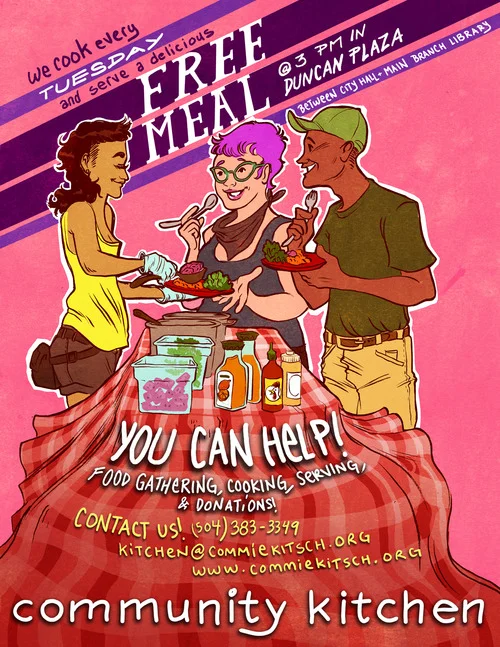 Community Kitchen Volunteer flyer