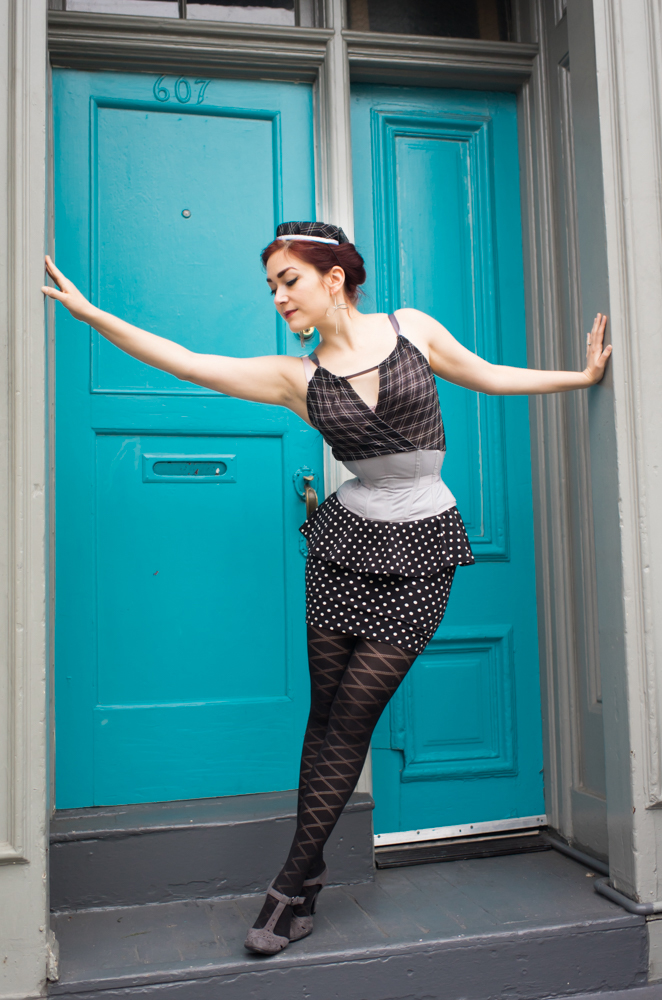 Tie-Back Waspie Blouse