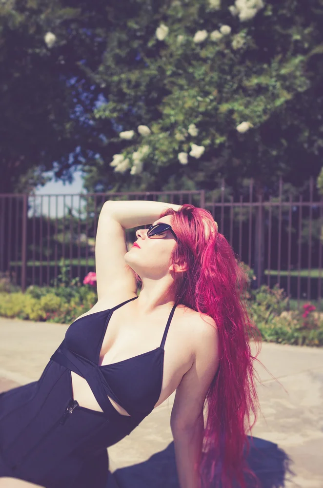 Pop Antique "Swimming Corset" | Model: Victoria Dagger | Photo © Alyx Ryan | Modesto, CA
