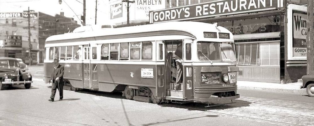 Gordy’s Restaurant, located on the ground floor of the former hotel, 1951