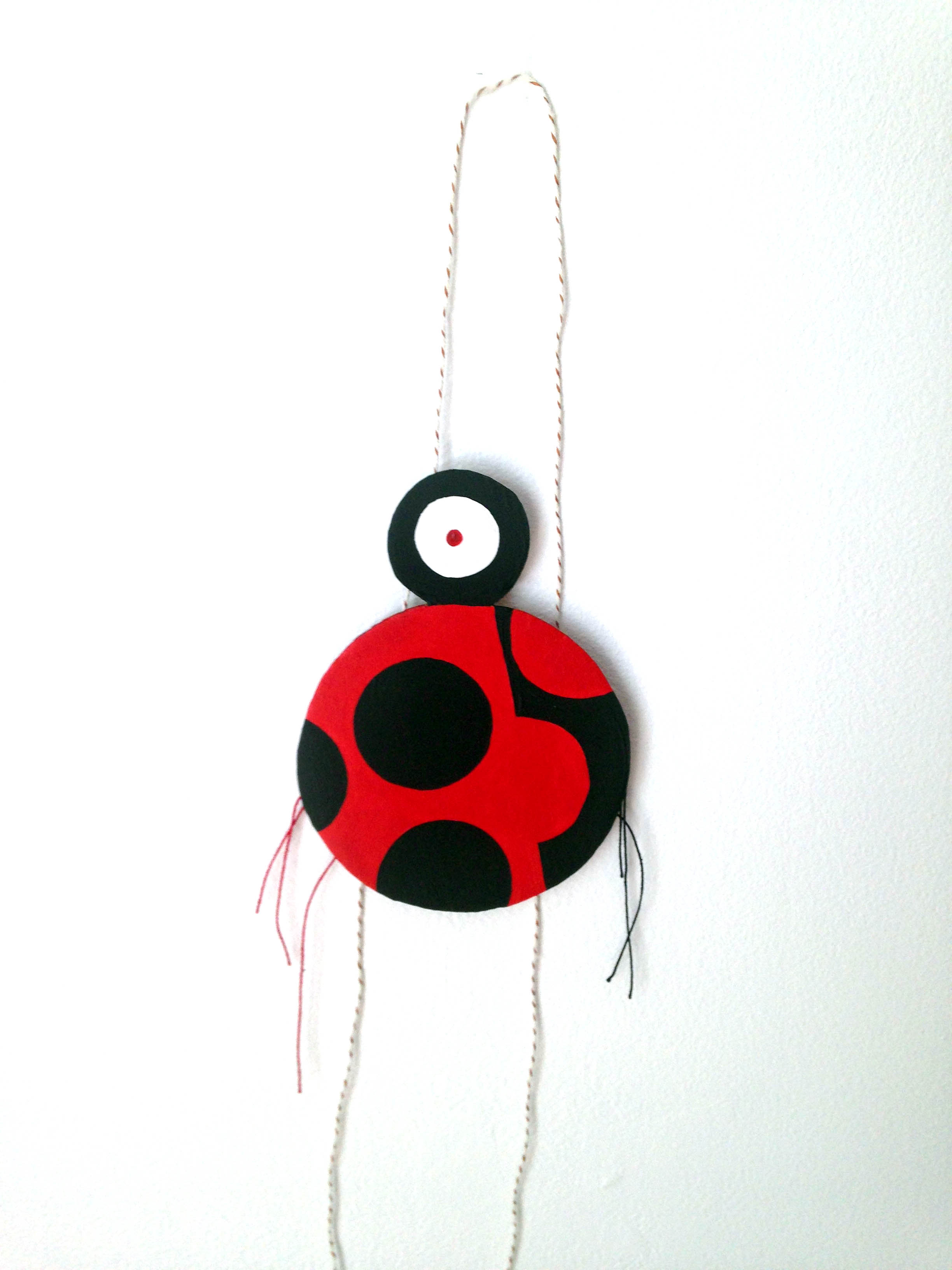 cardboard, acrylic paint, straws,tape, string 