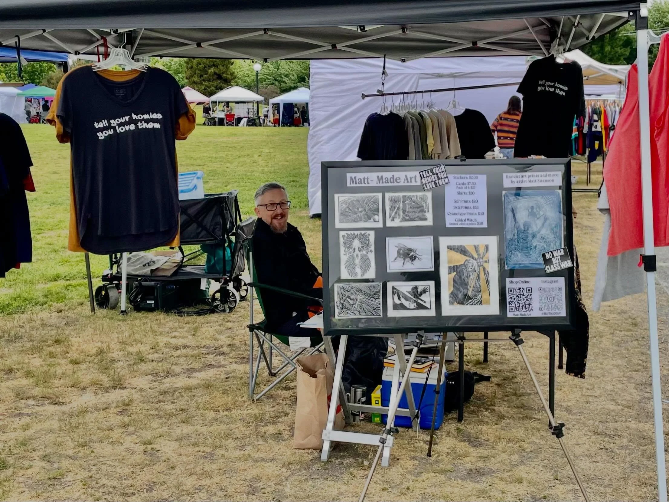 Thanks again to everyone who came out to CutieFest! It&rsquo;s always so much fun to have so many people engage with art I&rsquo;ve made and get to talk to them. Seeing that moment of connection where someone does a double take as they walk but and j