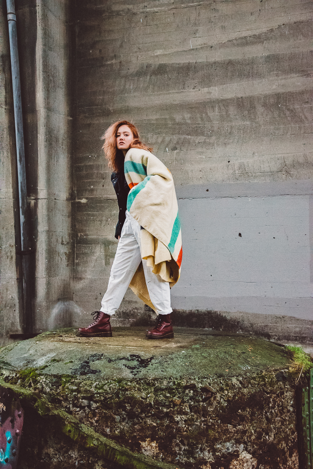 Editorial portrait session in Tacoma during rain — My Twin Lens Photography