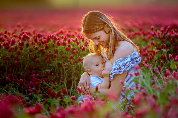 Breatfeeding in field.jpg