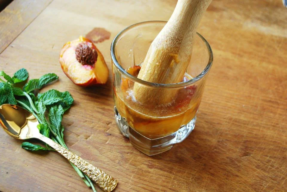 Now add the juice of half an orange and stir everything together.