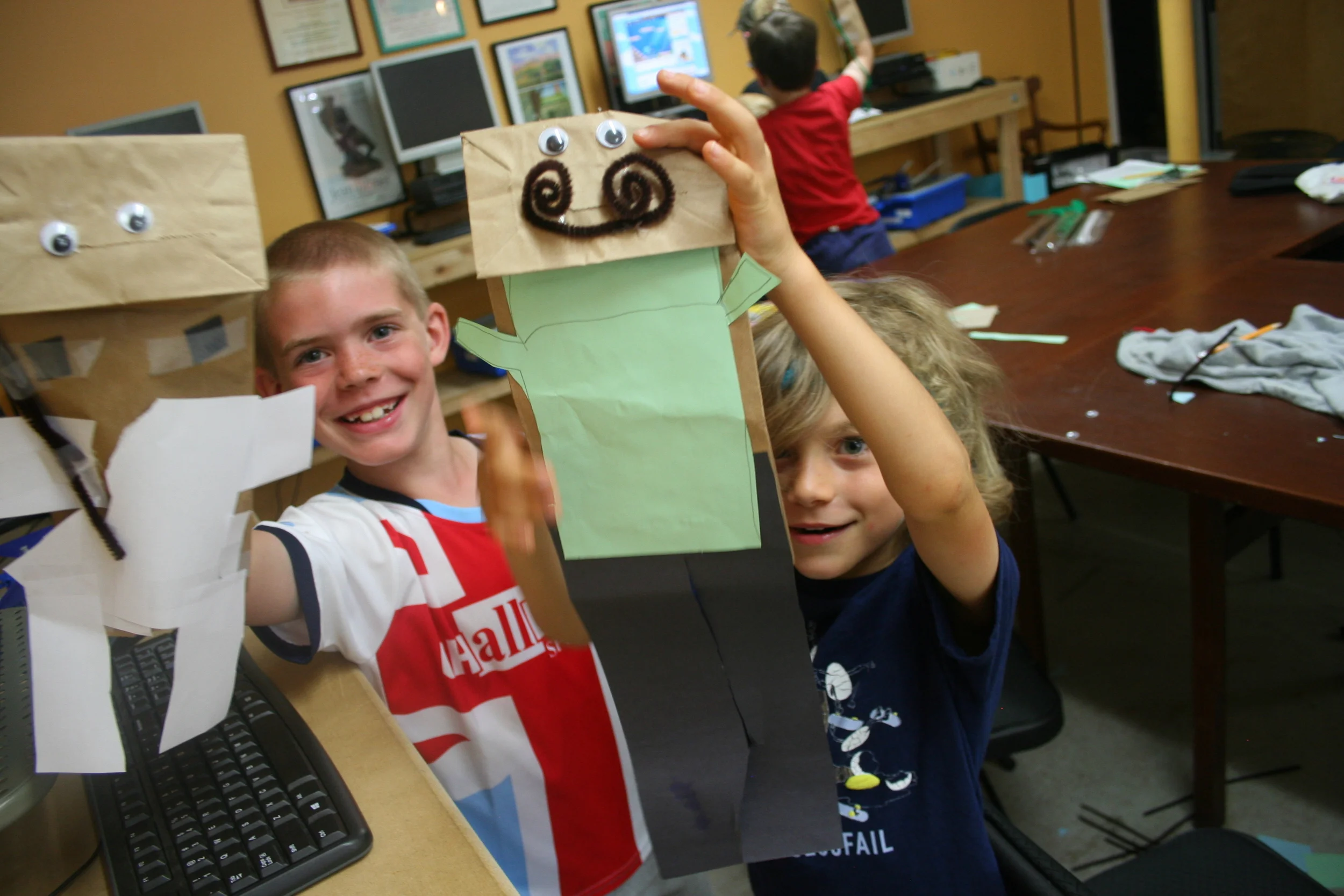  With only two days left of camp we began crafting like crazy! 