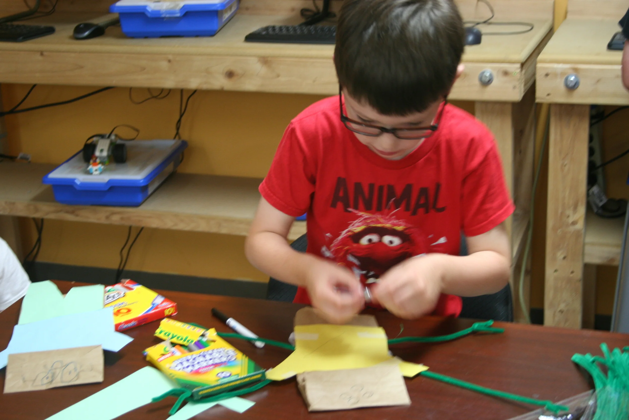 WMSI Young Makers put their best foot forward! Even if they had never made something before; they still pushed to make something great!