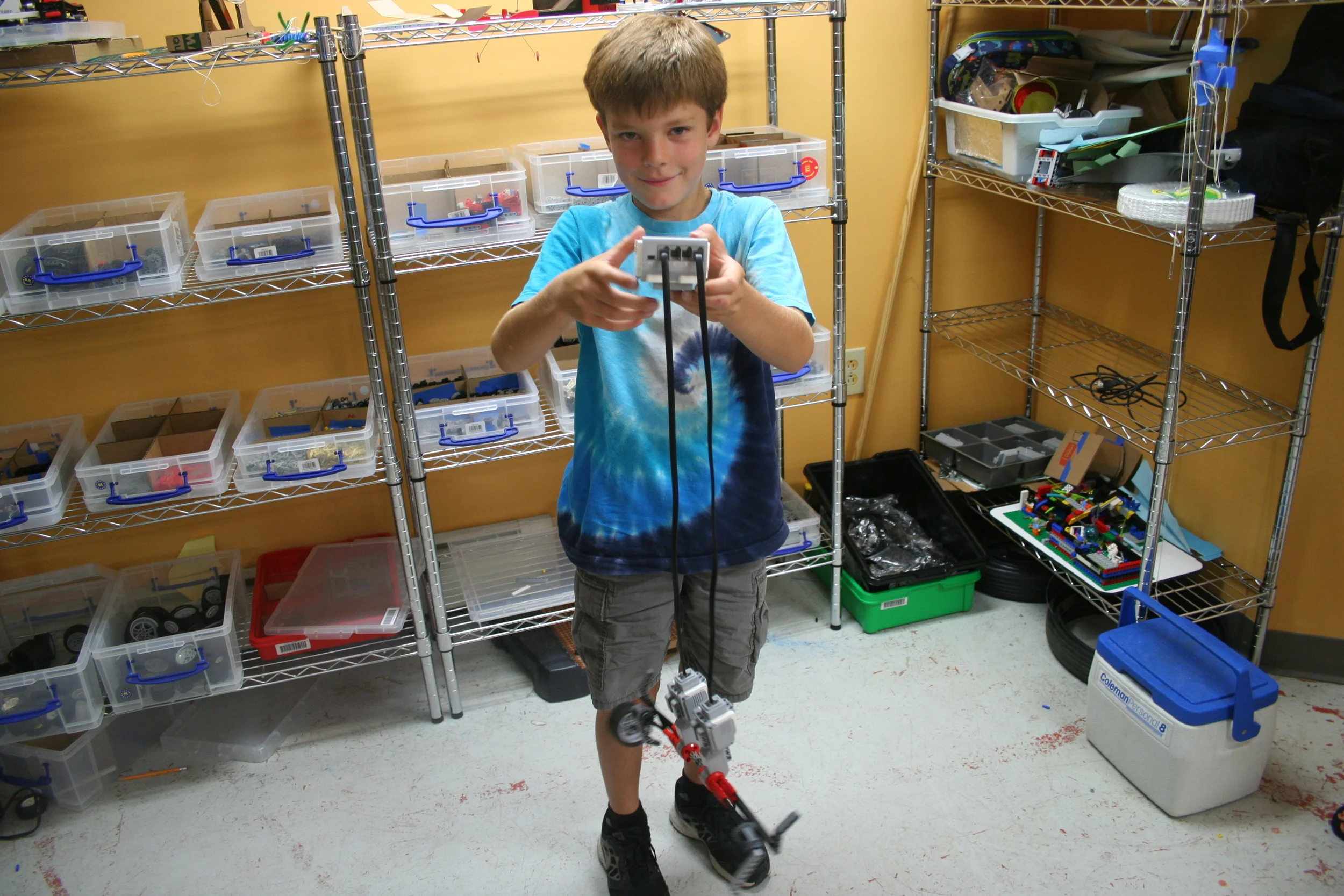  With two days to go our Makers had their first taste of LEGO Mindstorms! 