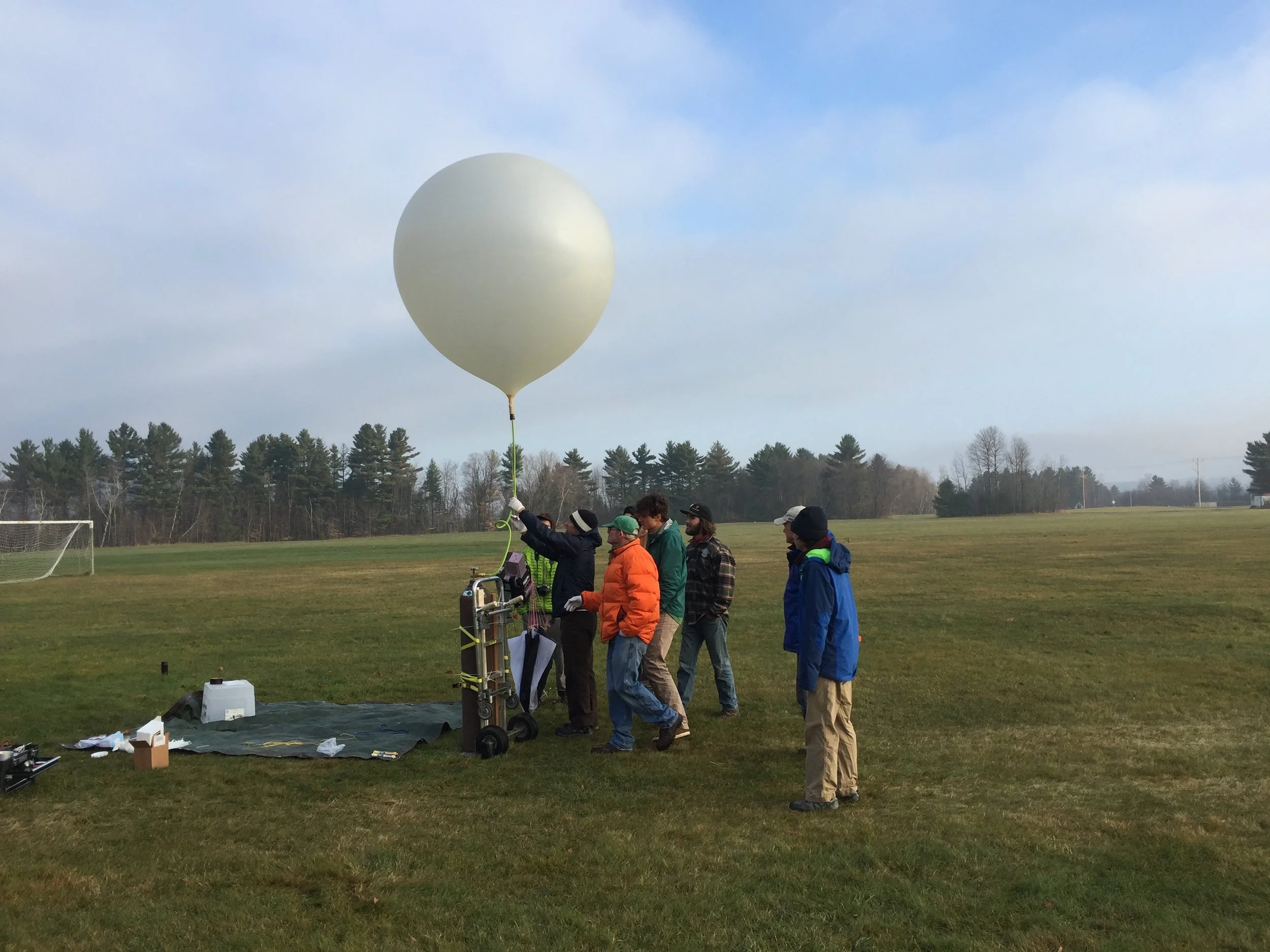 The largest party balloon ever! Thank you to Air Gas of St. Johnsbury, VT for donating the helium!