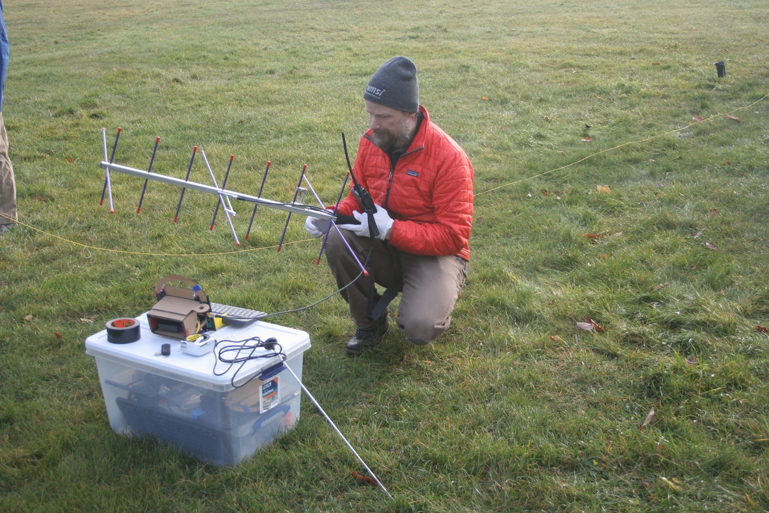  Checking our communication system.  Would 'ET' phone home?  As it turned out, yes and no! 