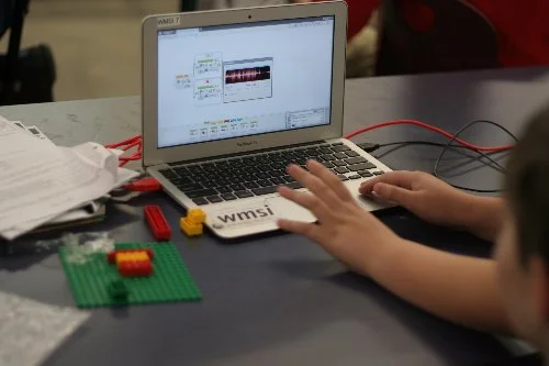 A STEM Explorer adding a custom sound.