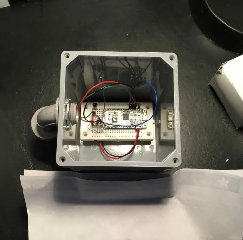  Feather-based unit getting ready for outdoor testing 