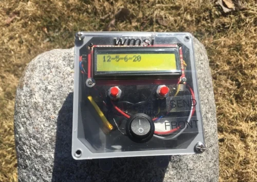 This coded message translates to "Left", or put the left side down.