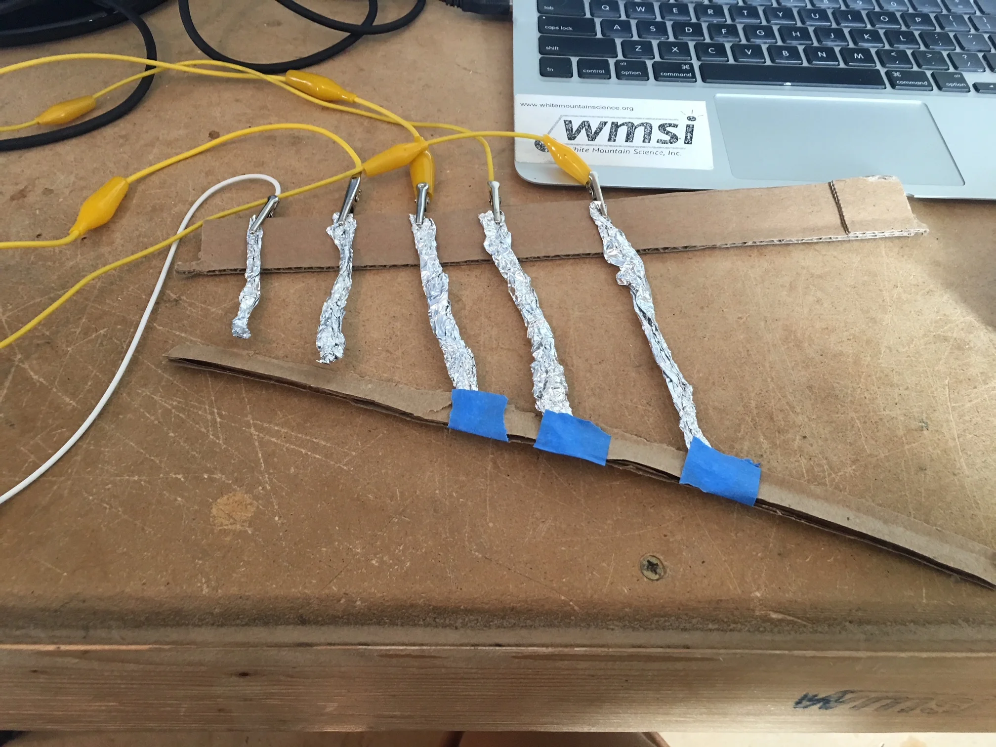  One of my projects in my first few days at WMSI, utilizing Makey Makey to build a guitar! 