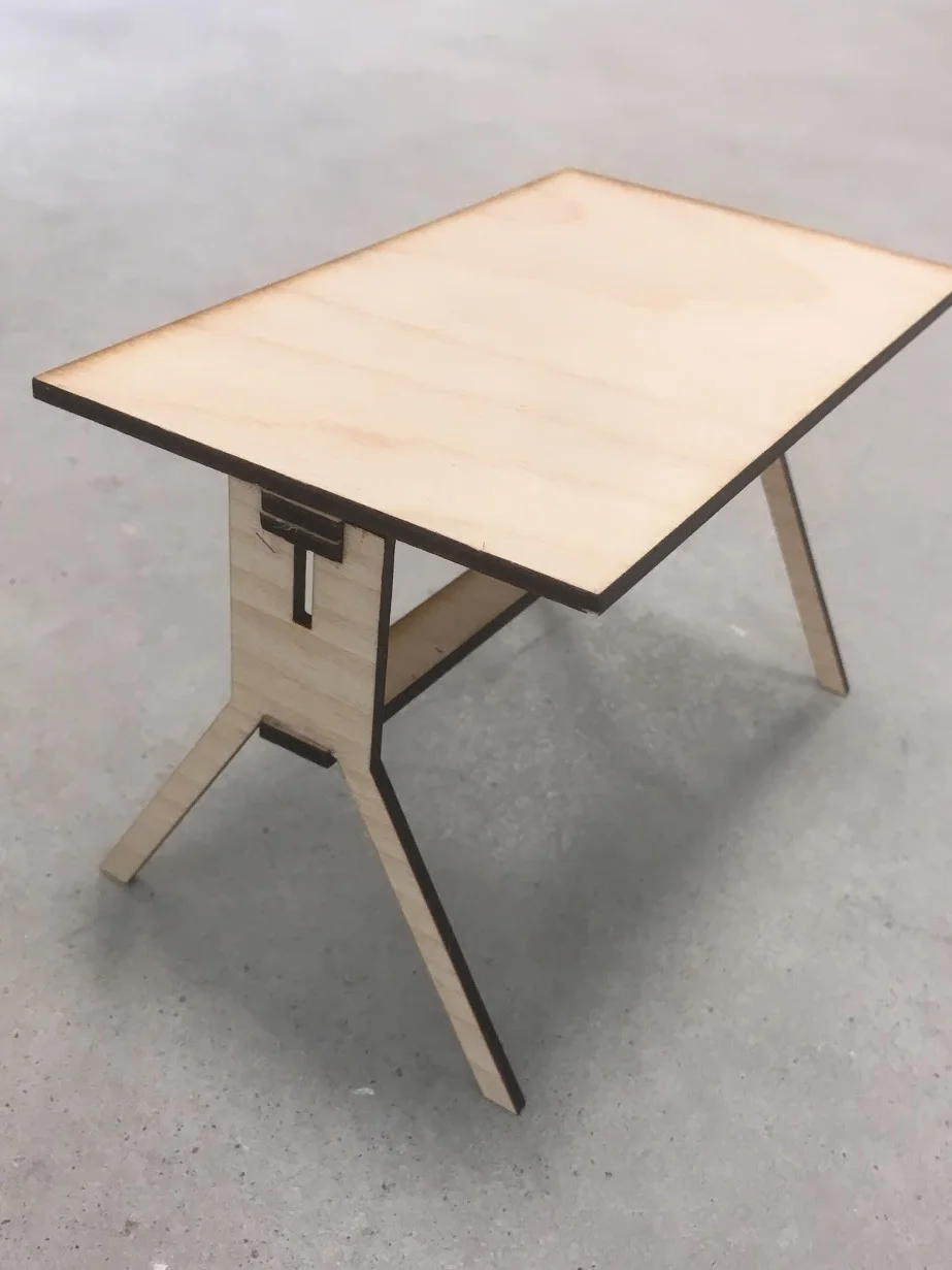 Laser Cut Prototype of the WMSi Table