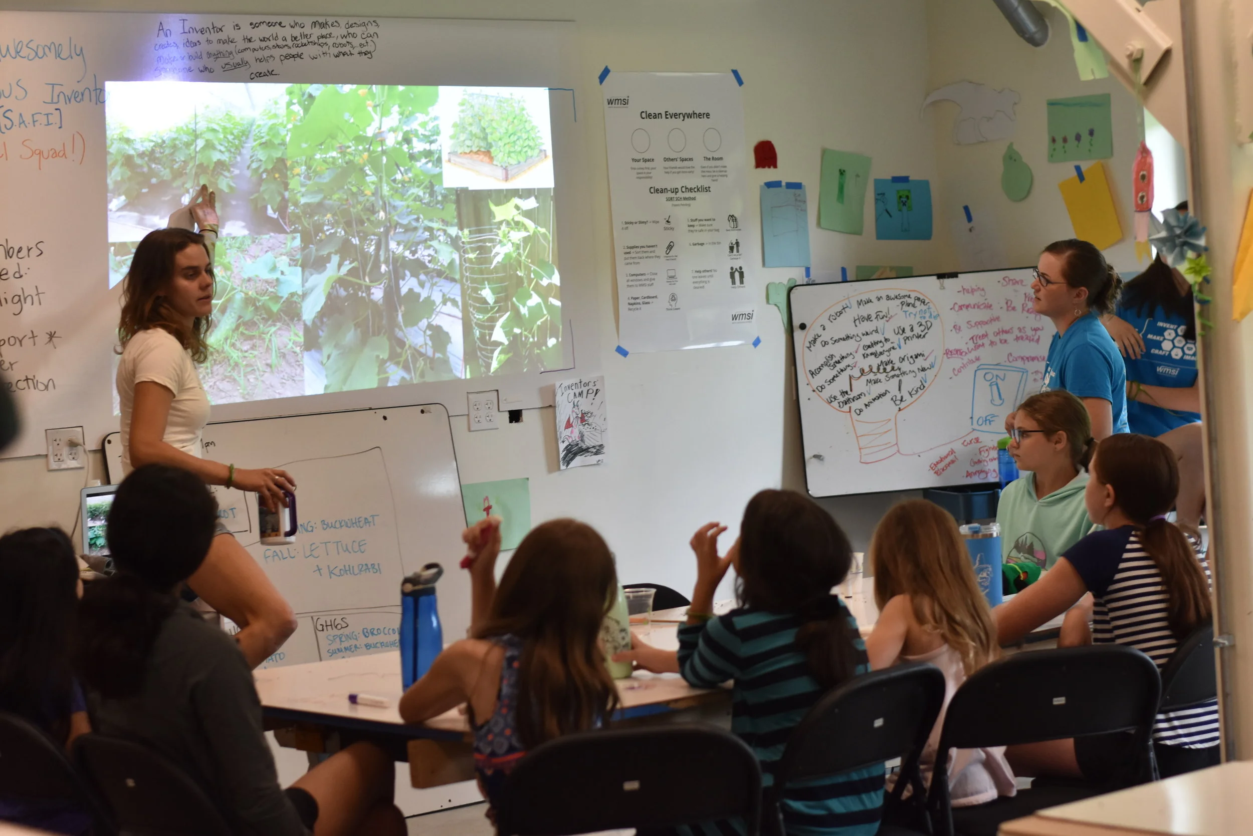  Katie Fiegenbaum sharing examples of farming techniques 