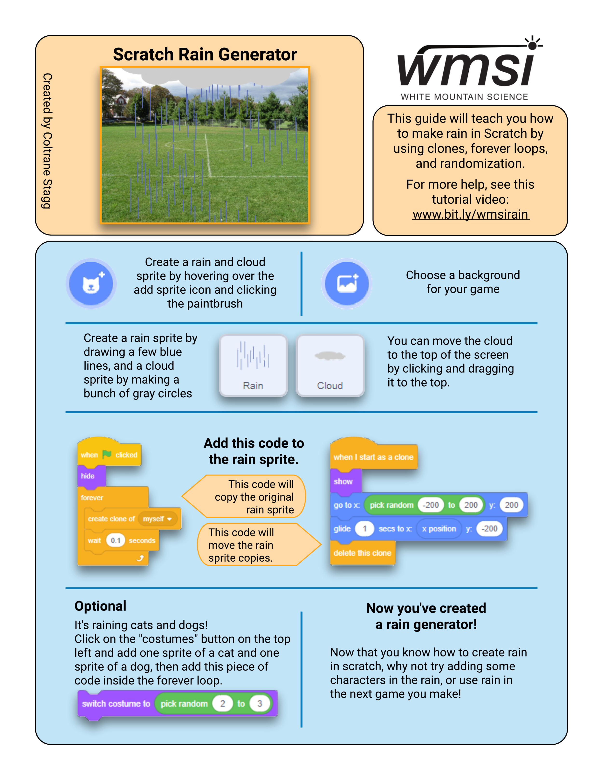  “Makin’ it rain!” One of Coltrane’s 1 page lessons 