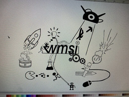  The finished mural! Just needs to be cut out on vinyl 