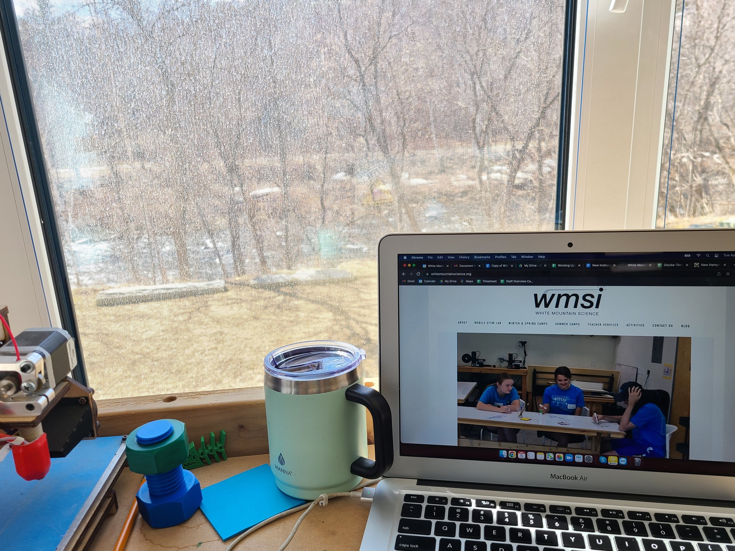  My newest view of the river - I love starting the day with a cup of coffee and watching the morning light shimmer off the water 