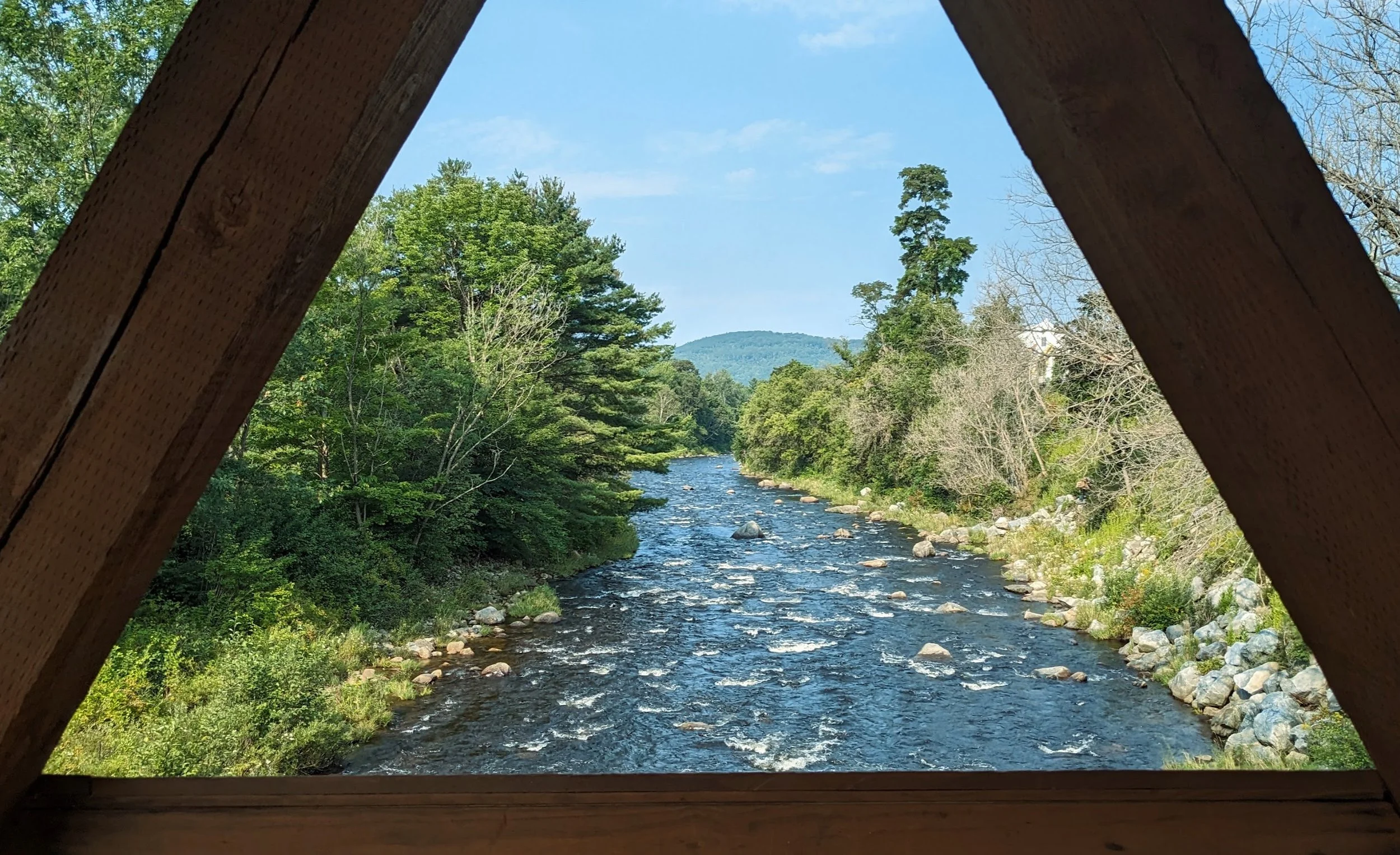  The Ammonoosuc River is beautiful! I couldn’t help but snap a picture as I walked to the WMSI office.  
