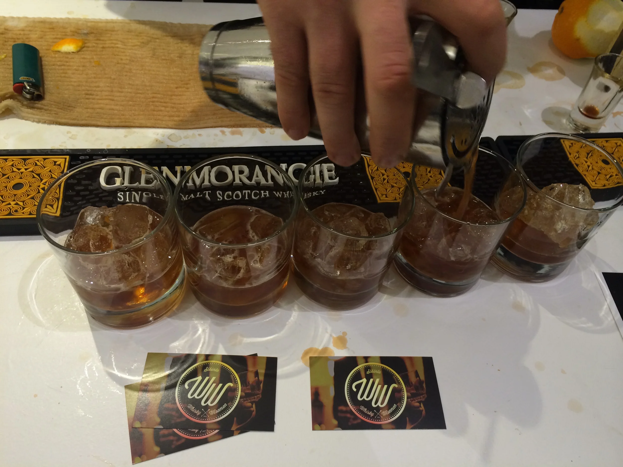 Bartender Extraordinaire Jeff McKinnon crafting up The Wiseman at MFM