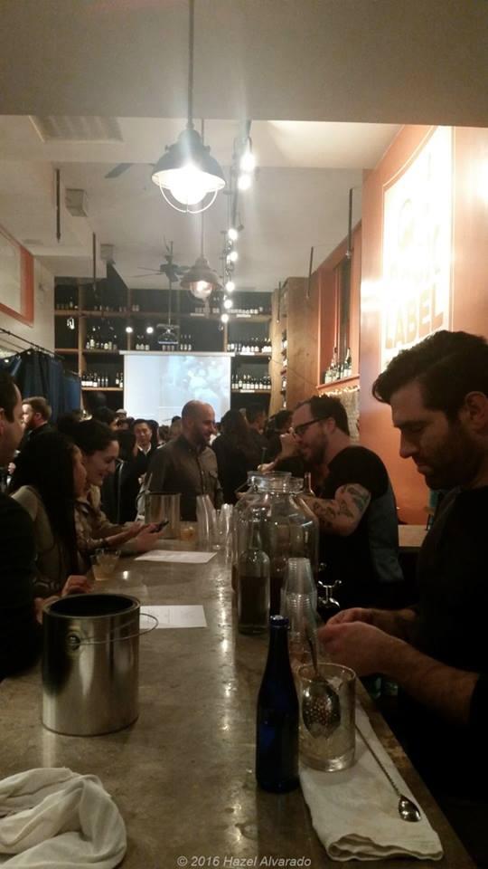 Danny and Jeremy whipping up specialty whiskey cocktails for the night.