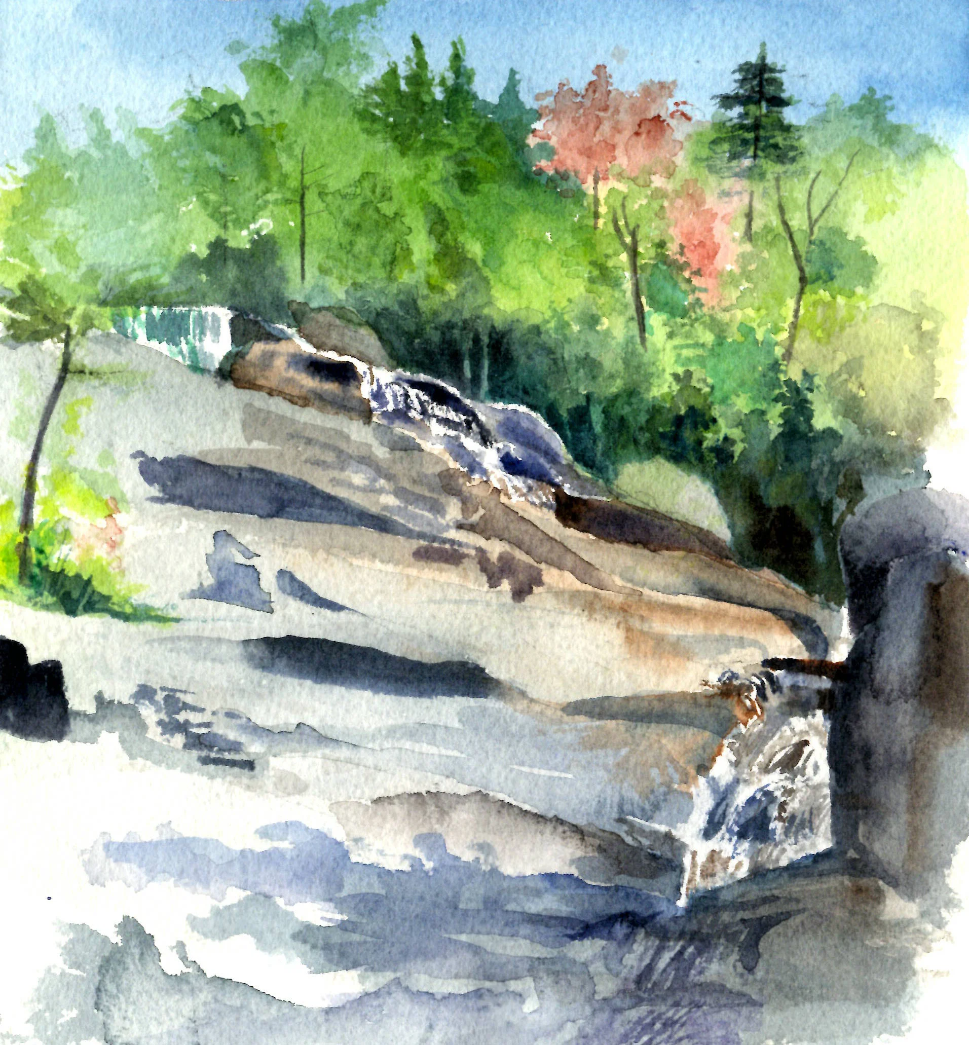 Thoreau Falls, White Mountains, NH, 9/9/14