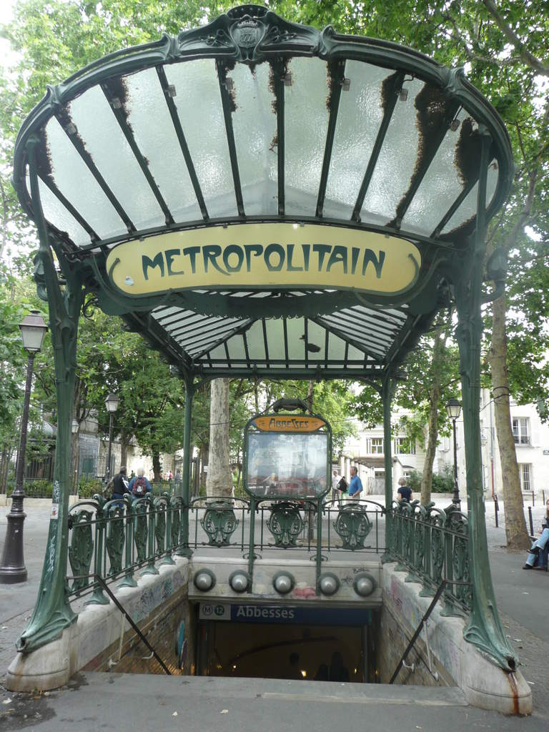 Entrance to Paris Metro, Hector Guimard 1900