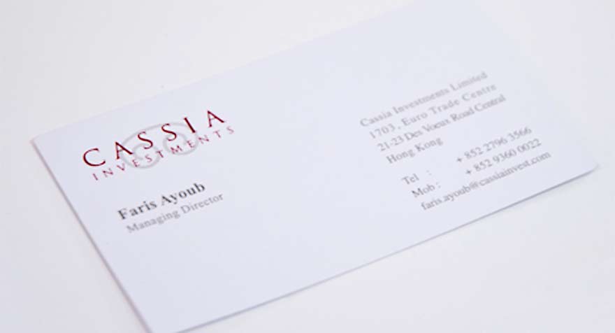 MADE for CASSIA INVESTMENTS