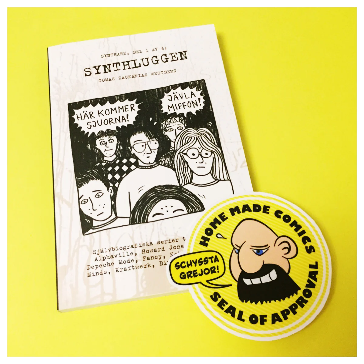 Home Made Comics Seal of Approval #200. Synthluggen av Tomas Zackarias Westberg utgiven av TZW Produktion 2016.