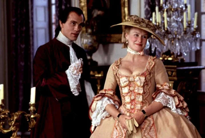 Marquise in Buttersotch dress with Valmont.JPG