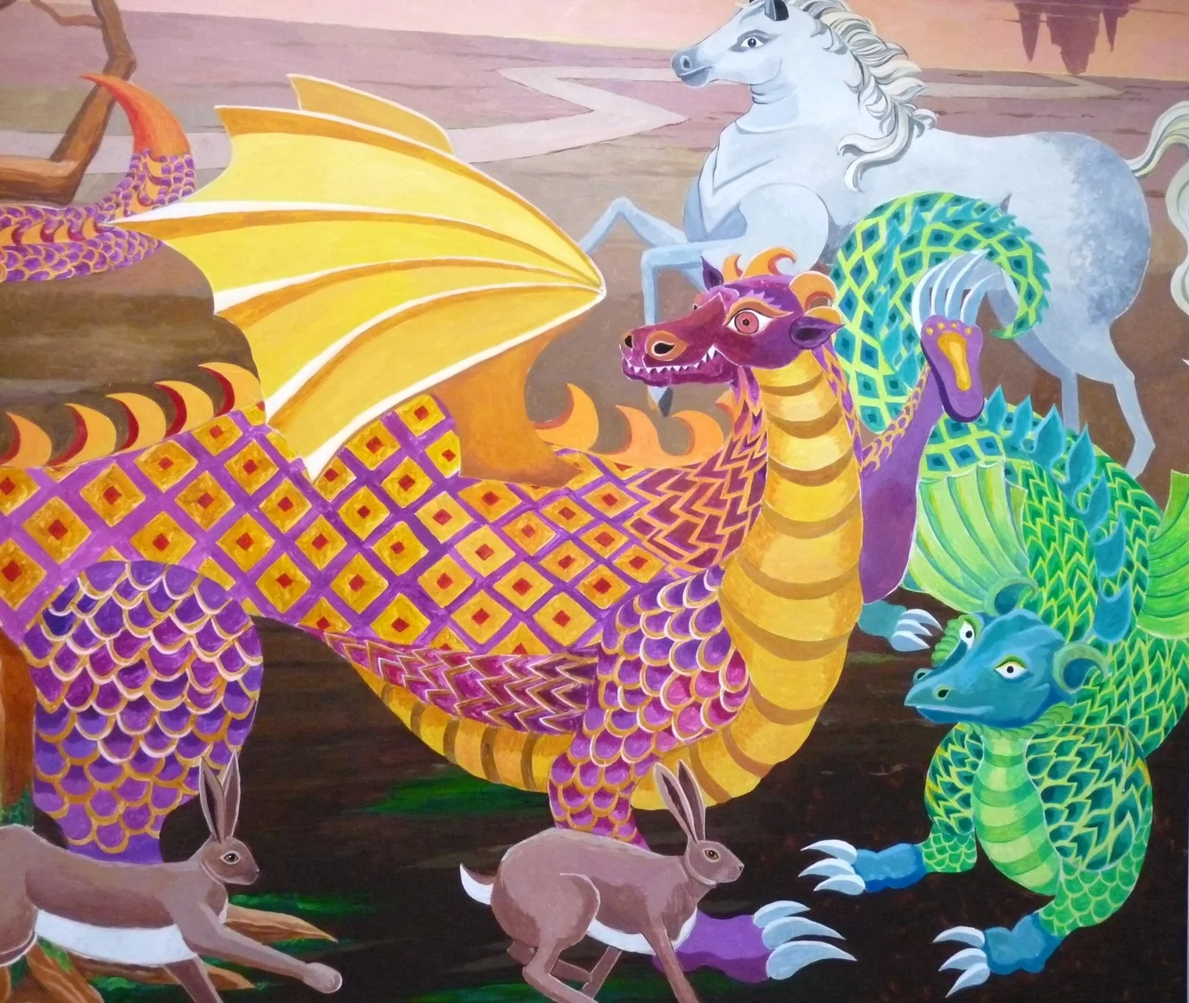 detail, children's mural