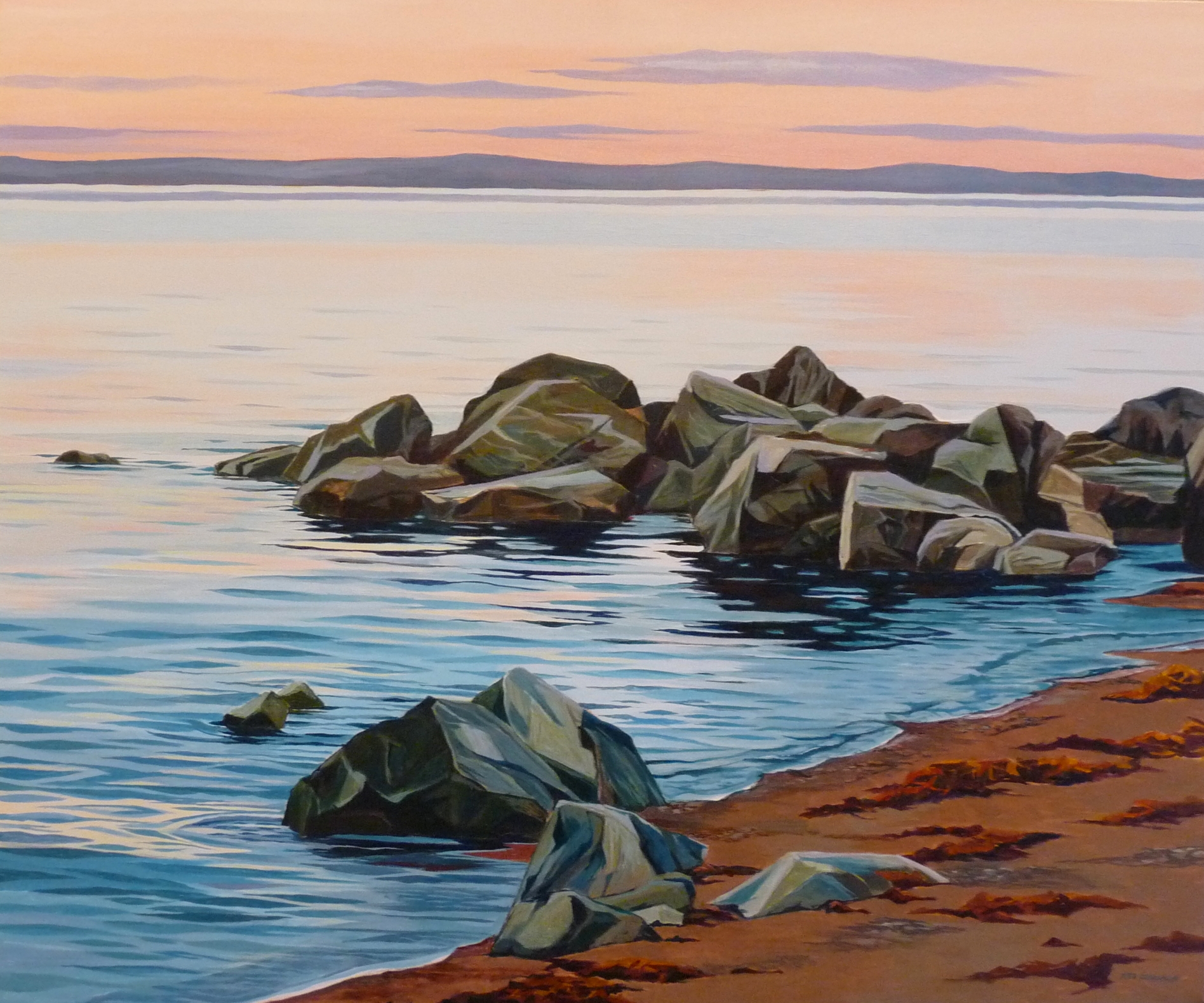 water's edge, day's end