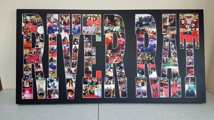  20x40 Inch Text Collage Canvas 