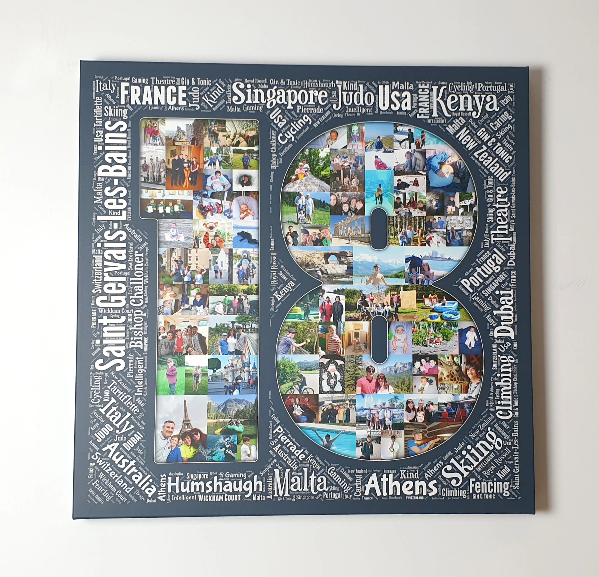 Word Art Text Collage — Red Canvas LTD