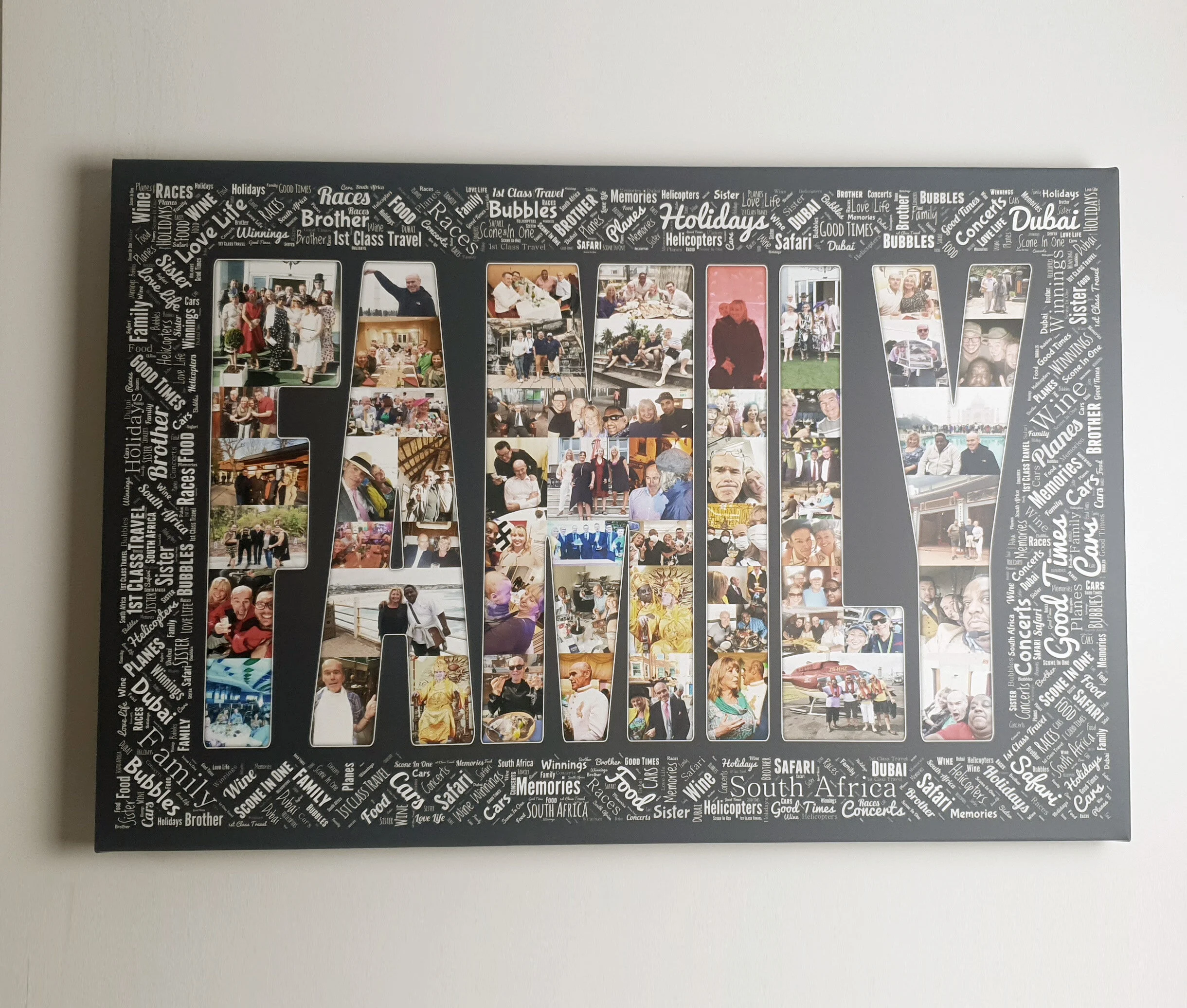 Word Art Text Collage — Red Canvas LTD