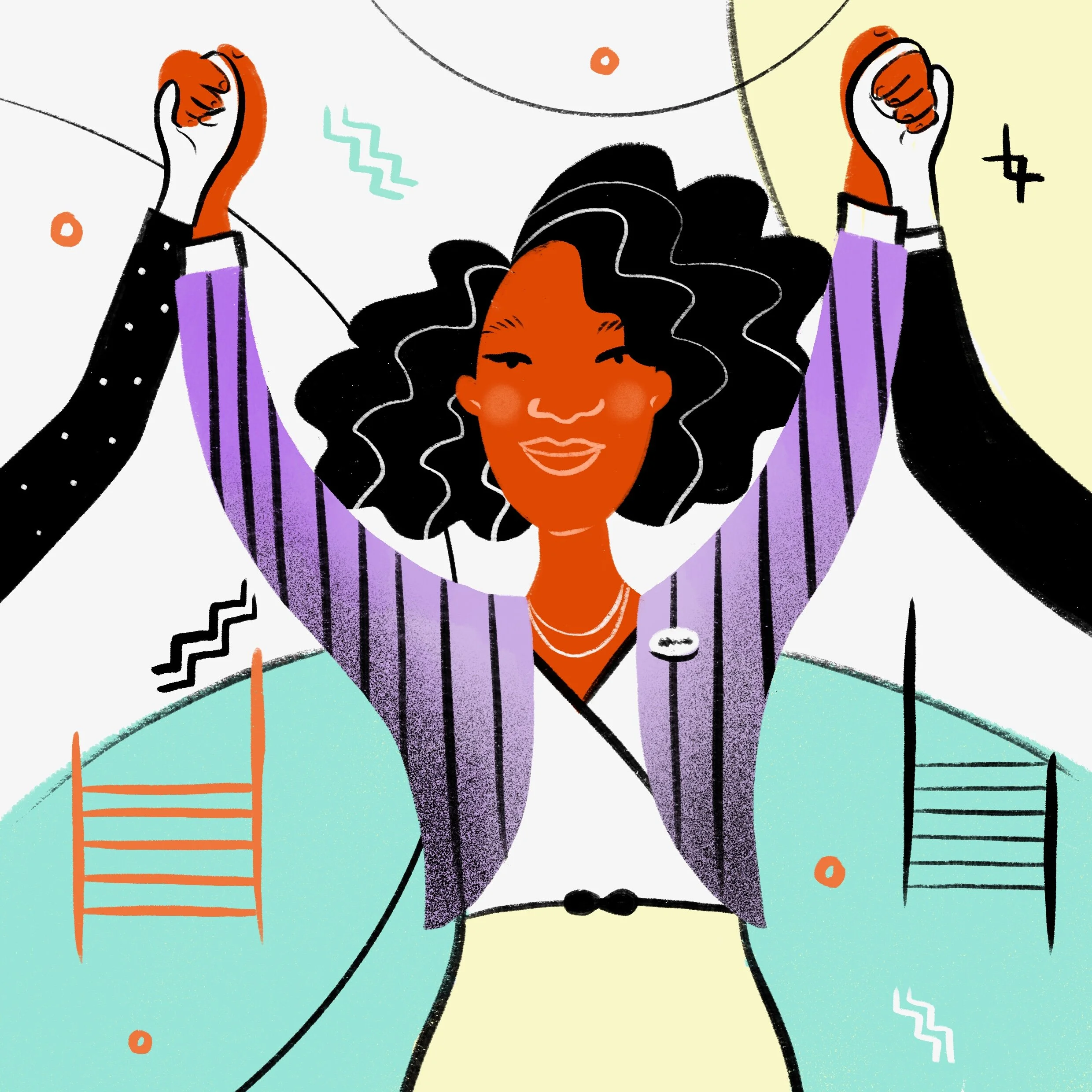 My brief was to create a banner and five illustrations that would be used during the event at the Scottish Parliament as well for promotion on Social Media.