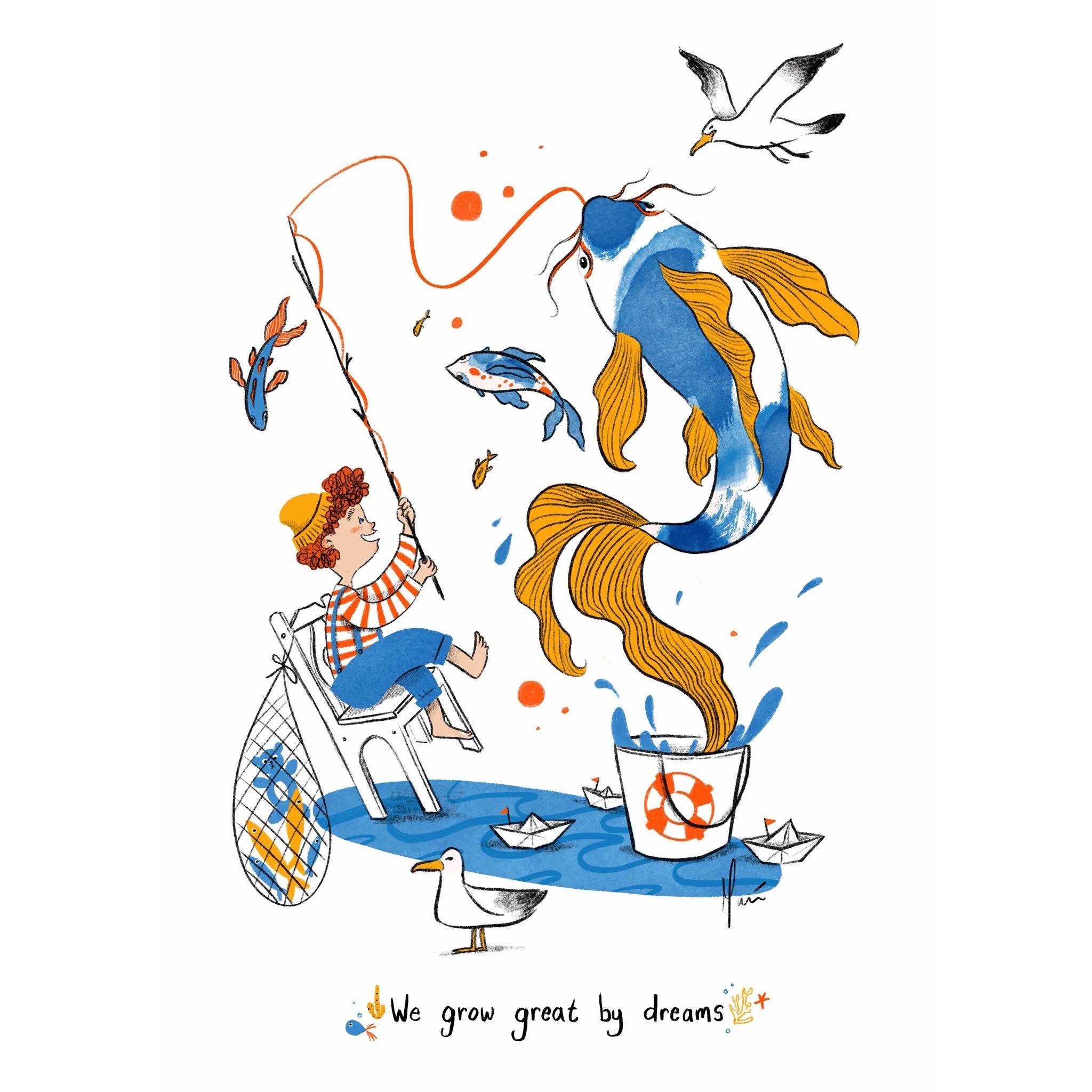 A series of prints inspired by children