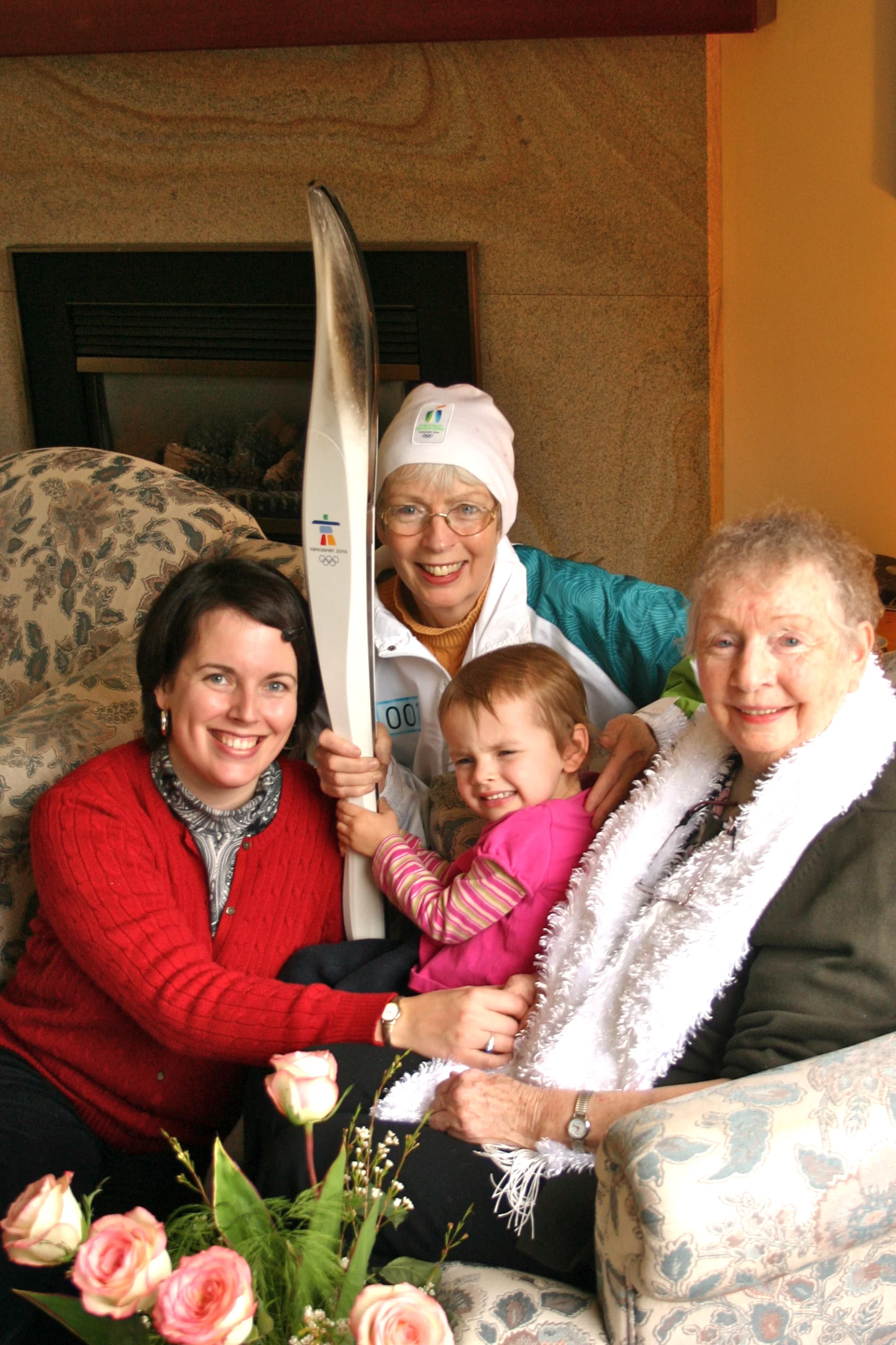 Feb. 5, 2010. Four generations.