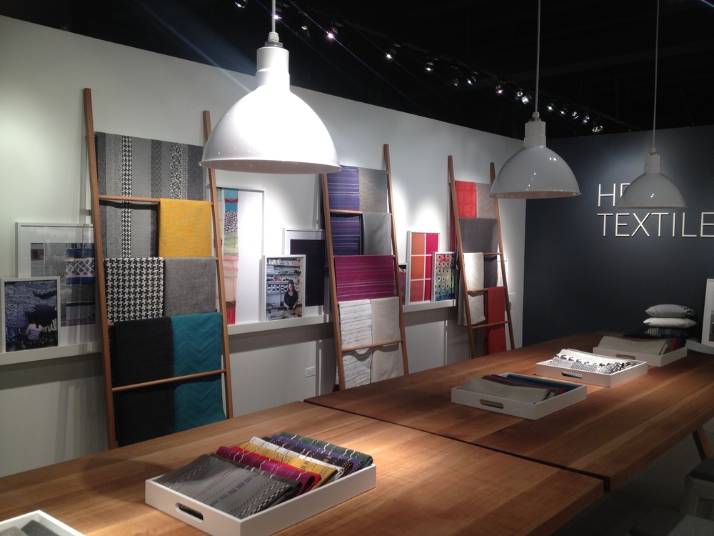 Elodie Blanchard collection at the new HBF textiles showroom in Chicago designed by 2x4.