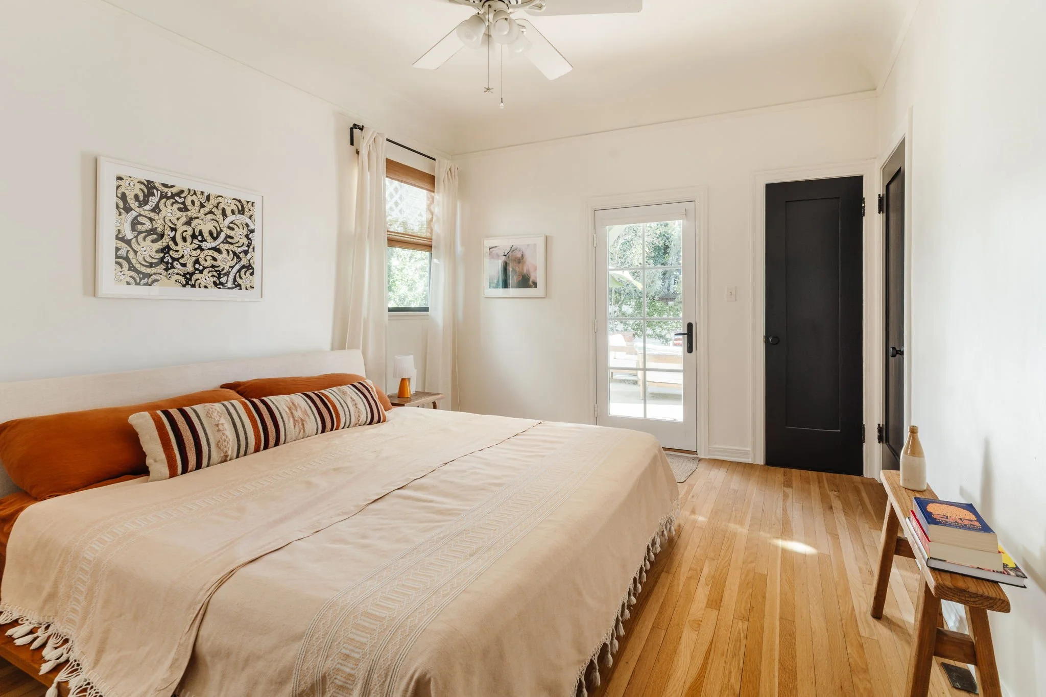 Bedroom in Spanish Revival home located in Silver Lake Ivanhoe School District