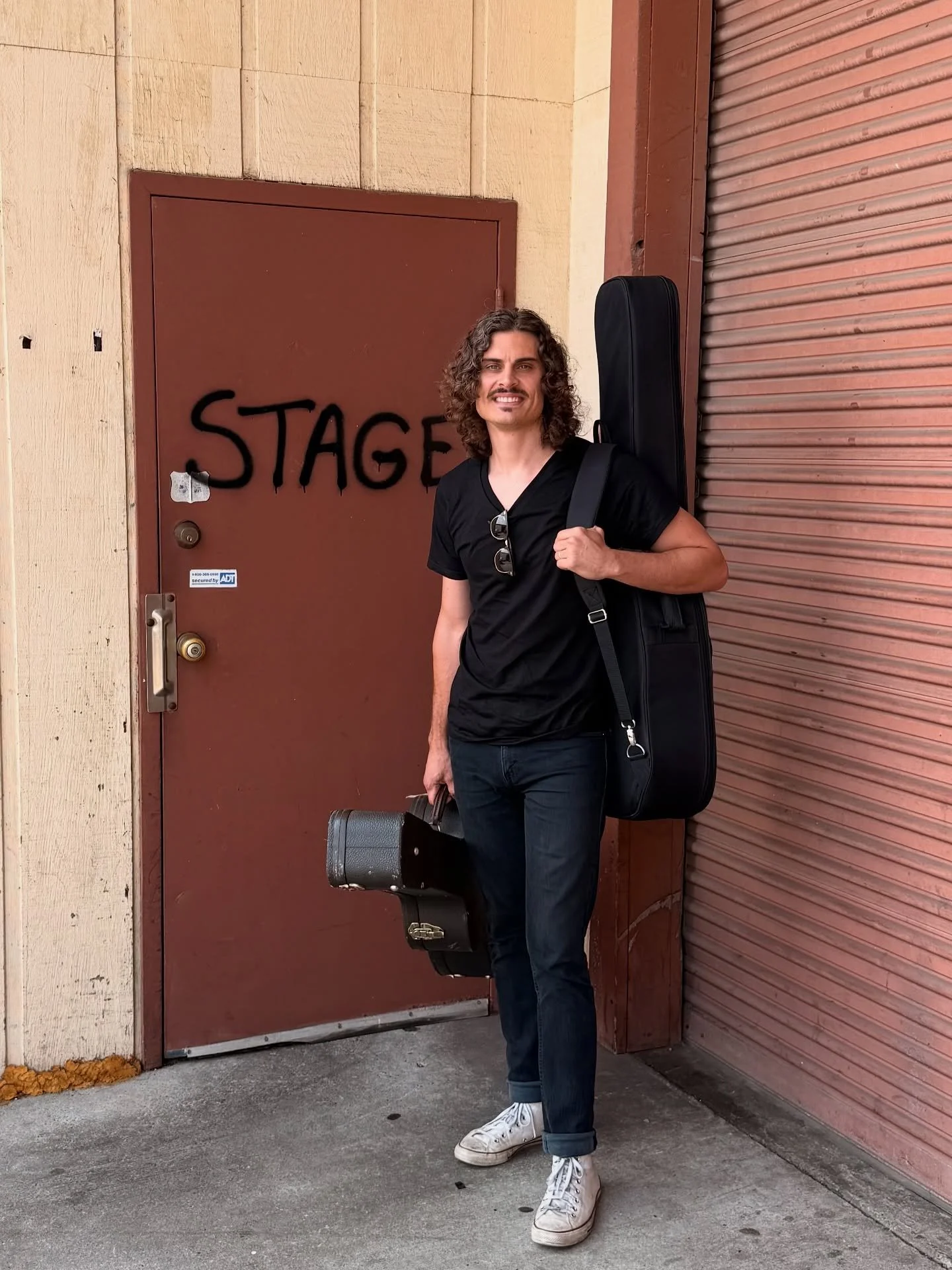 So grateful for the opportunity to play @3rdandlindsley for @rootsradiowmot&rsquo;s #finallyfriday. Thanks for always having my back @chelsterville24. Thanks for making the drive mom and dad. I&rsquo;m ready for the weekend. #weekend #acoustic #livem